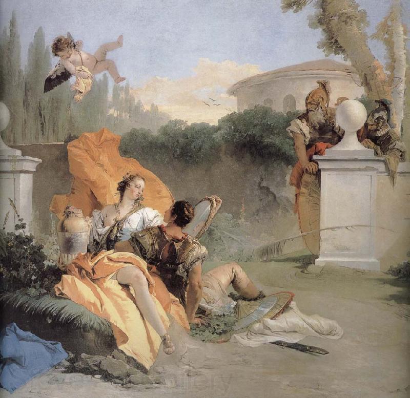 Giovanni Battista Tiepolo NA ER where more and Amida in the garden Spain oil painting art